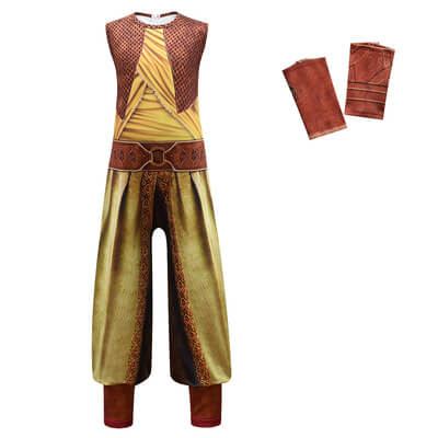 Kids Raya Costume Dragon Princess Raya Cosplay Outfit Battle Suit - Image 2