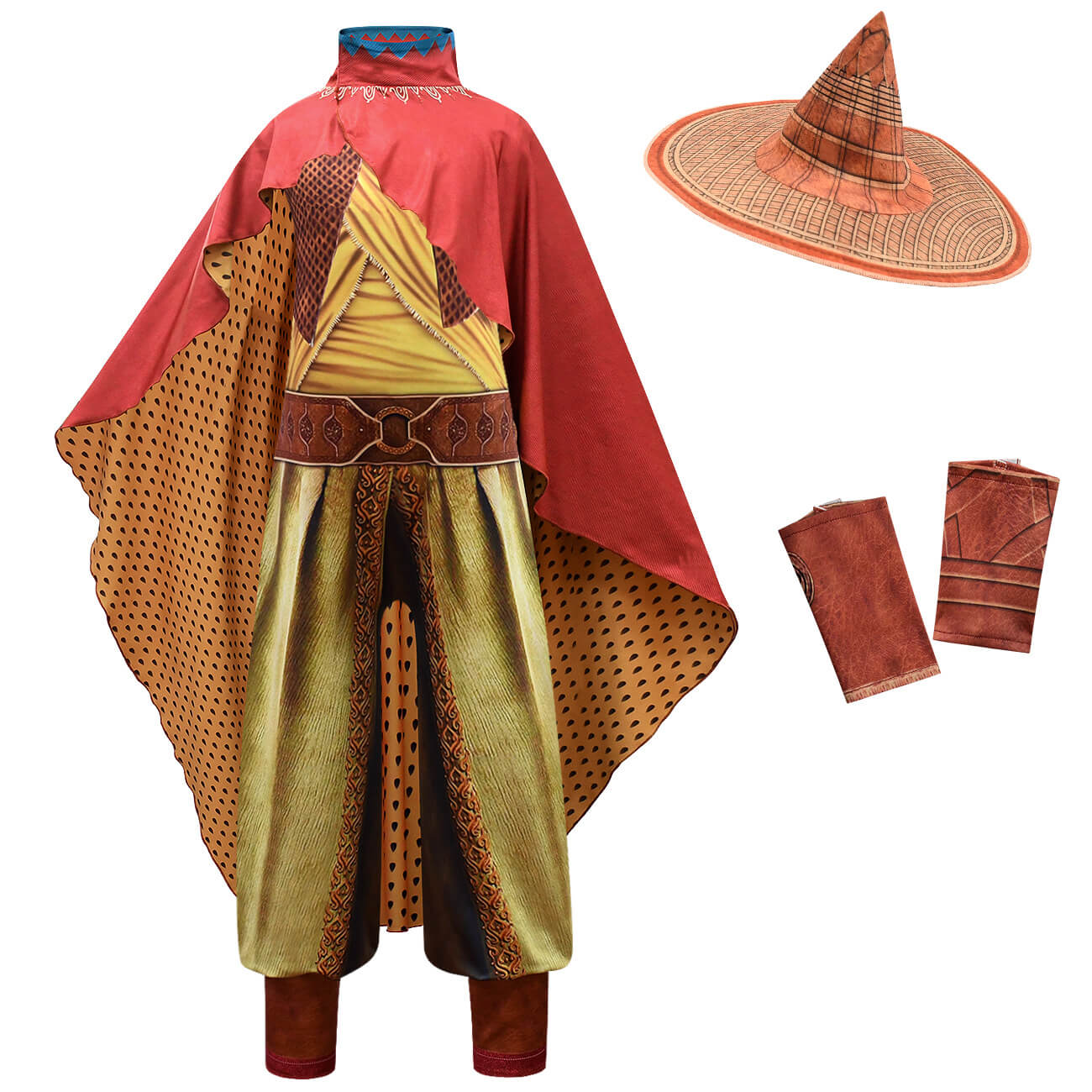 Kids Raya Costume Dragon Princess Raya Cosplay Outfit Battle Suit - Image 5