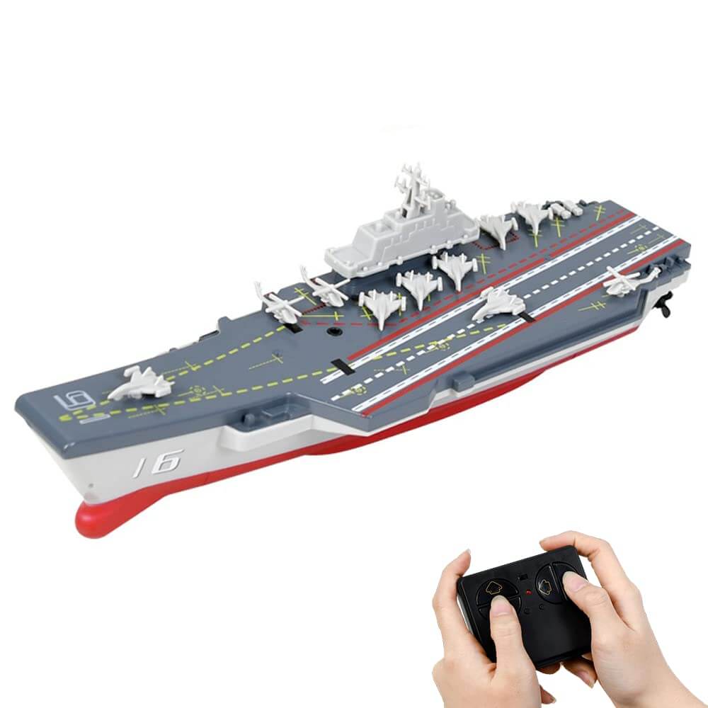 RC Aircraft Carrier Remote Control Battleship Model Warship Cruiser Electric Waterproof Boat Toy Gift - Image 7