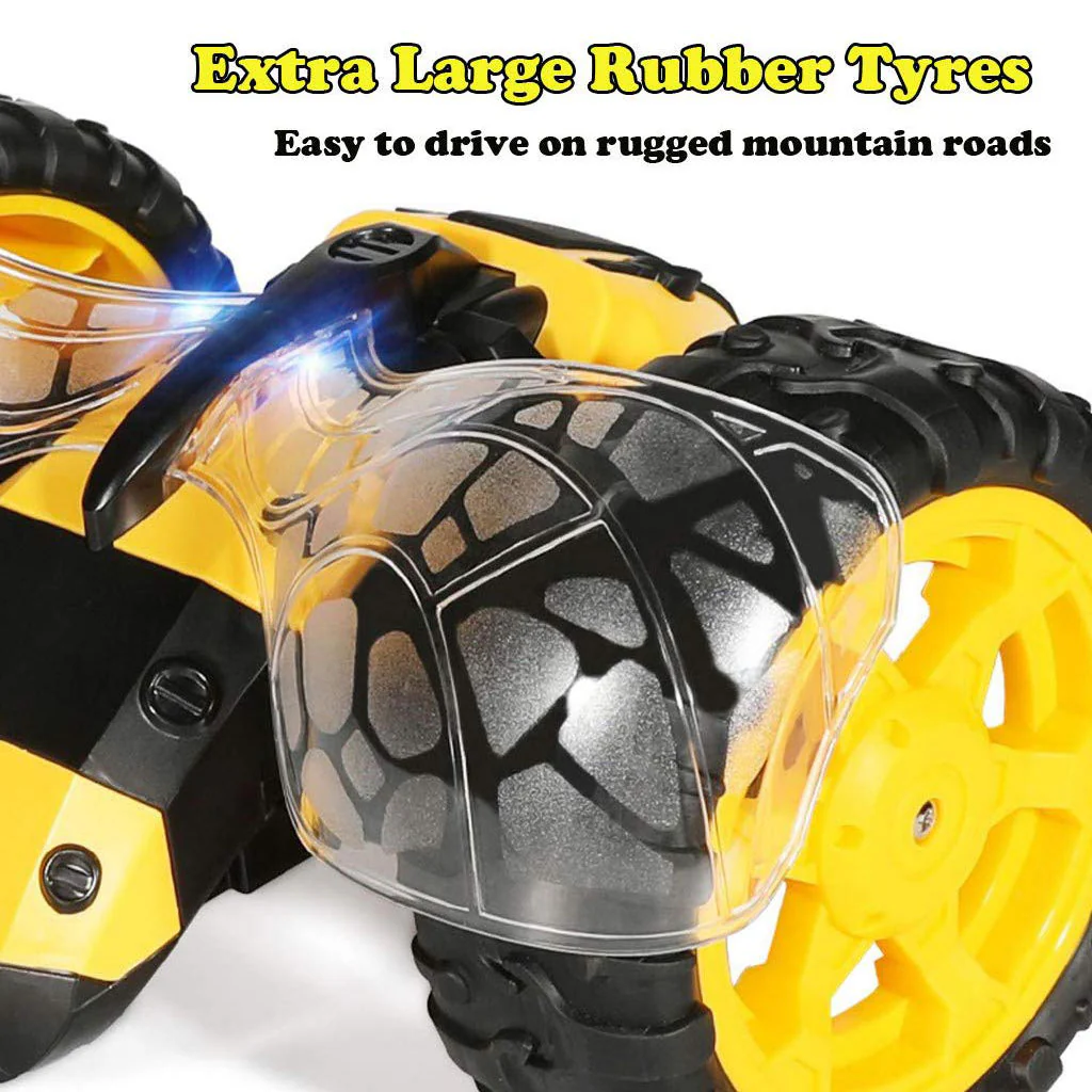 1:14 High Speed RC Car Lighting Remote Control Bumblebee Stunt Race Car - Image 10