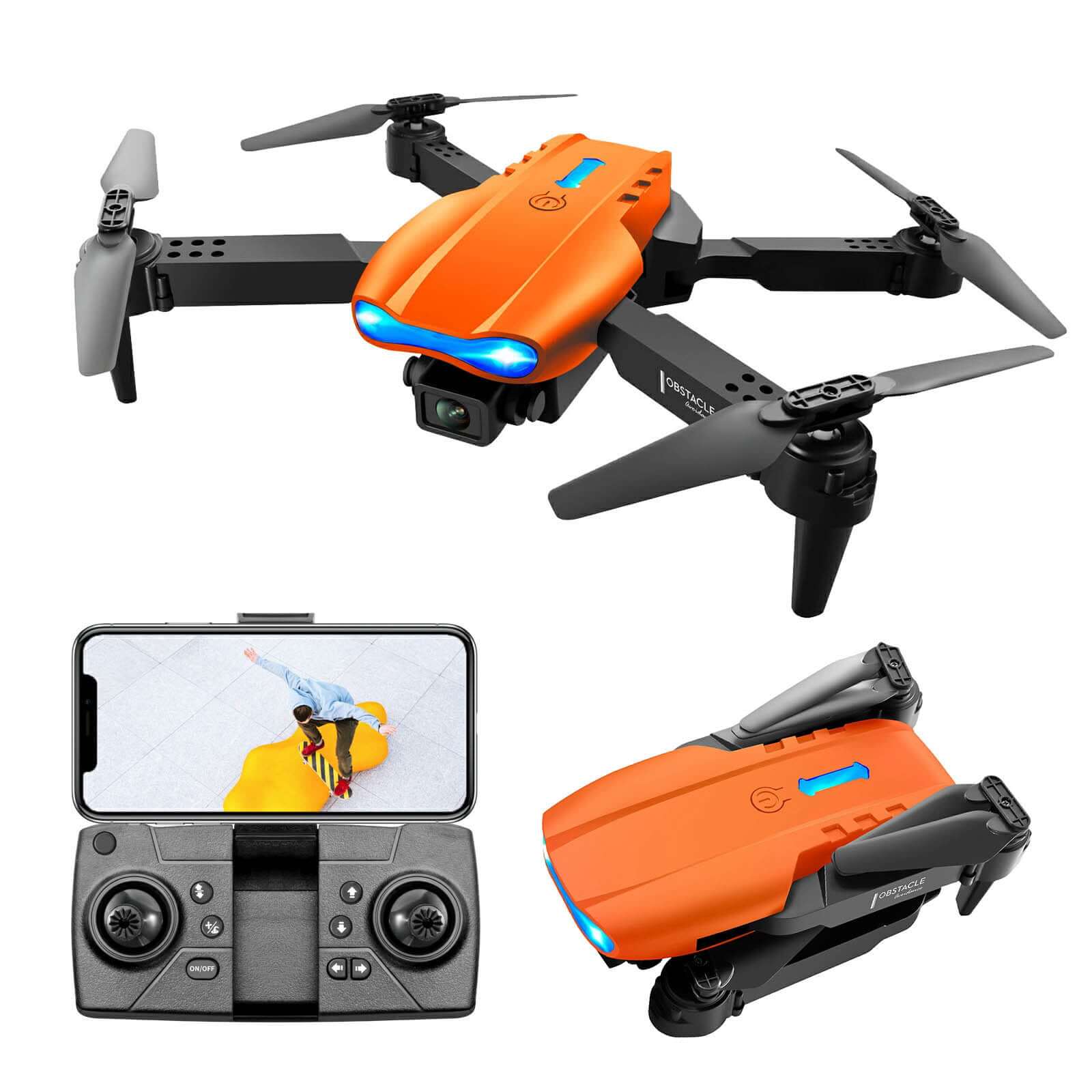 RC Drone with Camera 4K Dual Camera Mobile Control Quadcopter with Obstacle Avoidance - Image 2