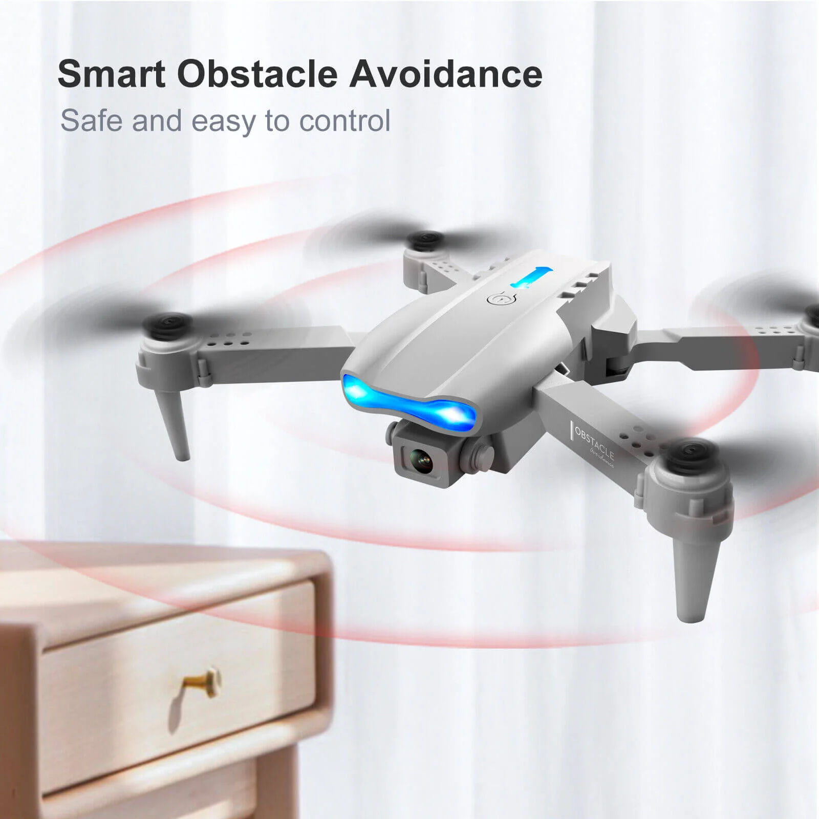 RC Drone with Camera 4K Dual Camera Mobile Control Quadcopter with Obstacle Avoidance - Image 5