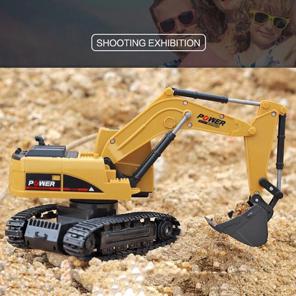 RC Excavator Toy 2.4G Remote Control Engineering Car With Light For Boys - Image 6