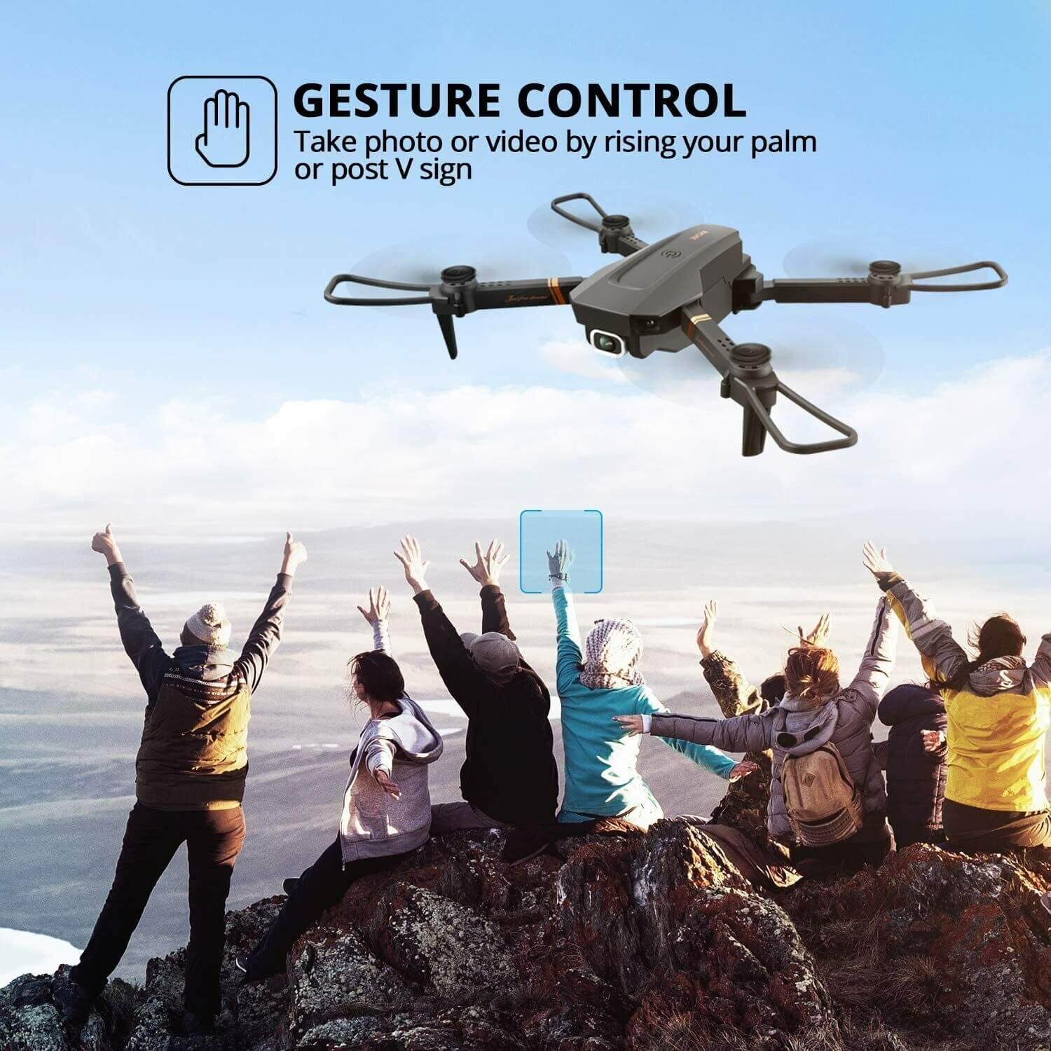 RC Quadcopter 4K HD Camera FPV Foldable Drone 6-axis Remote Control Copter for Kids Adult - Image 8