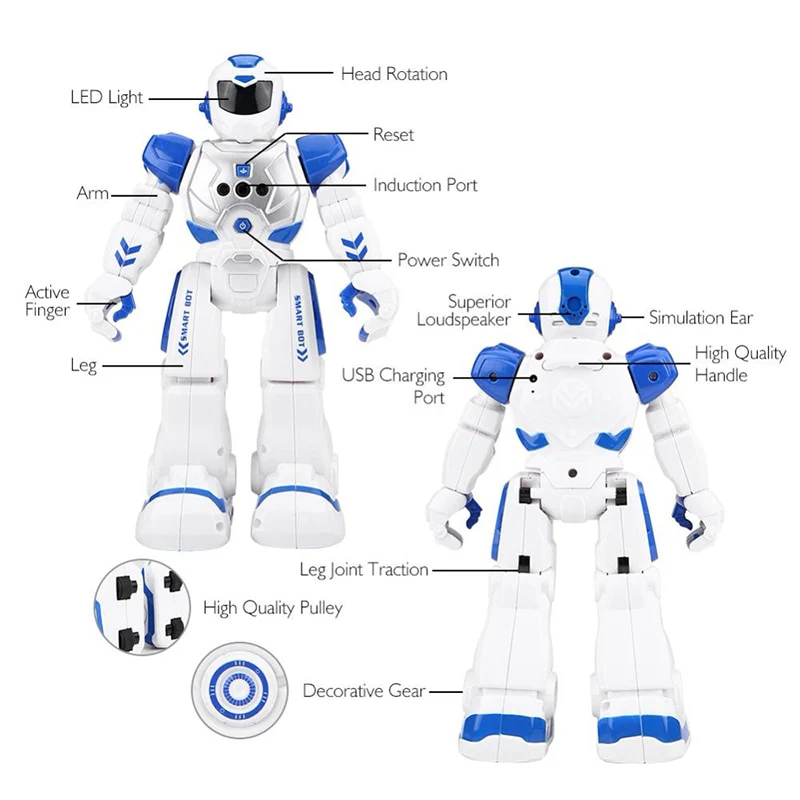 Intelligent Programmable RC Robot Gesture Sensor 2.4G RC Smart Robot Educational Kids Toys - Image 4