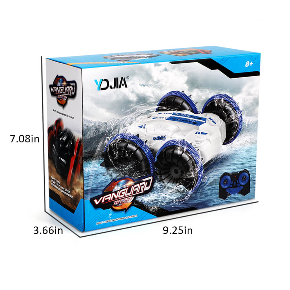 Stunt Amphibious Car for Kids - 2.4Ghz 360 Rotate Water and Land 4WD Amphibious Electric Toys - Image 10