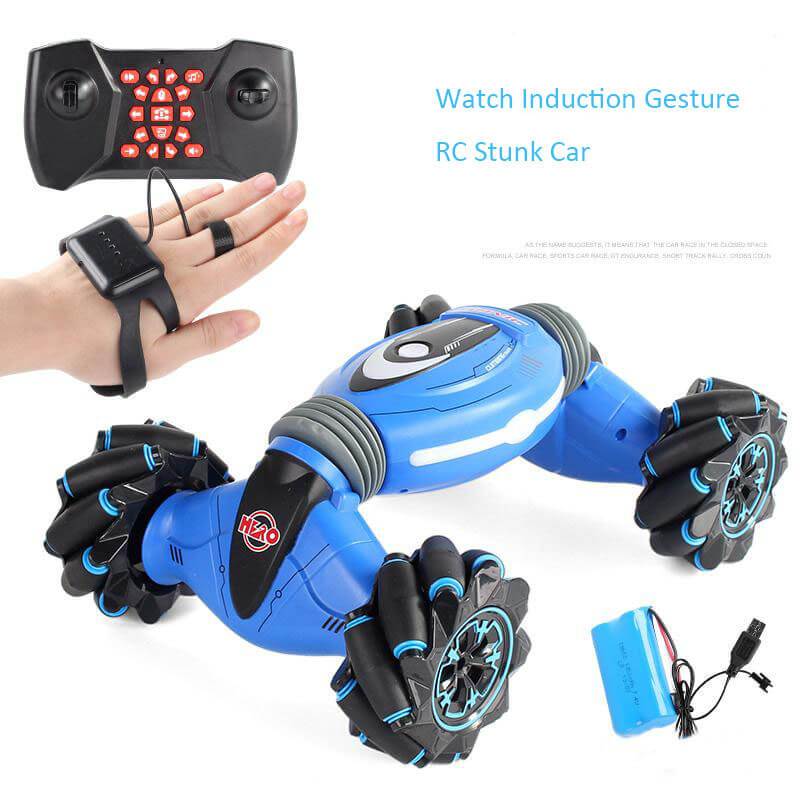 RC Watch Induction Gesture Stunt Car Double Side Twisting Off-Road Vehicle For Gift - Image 2