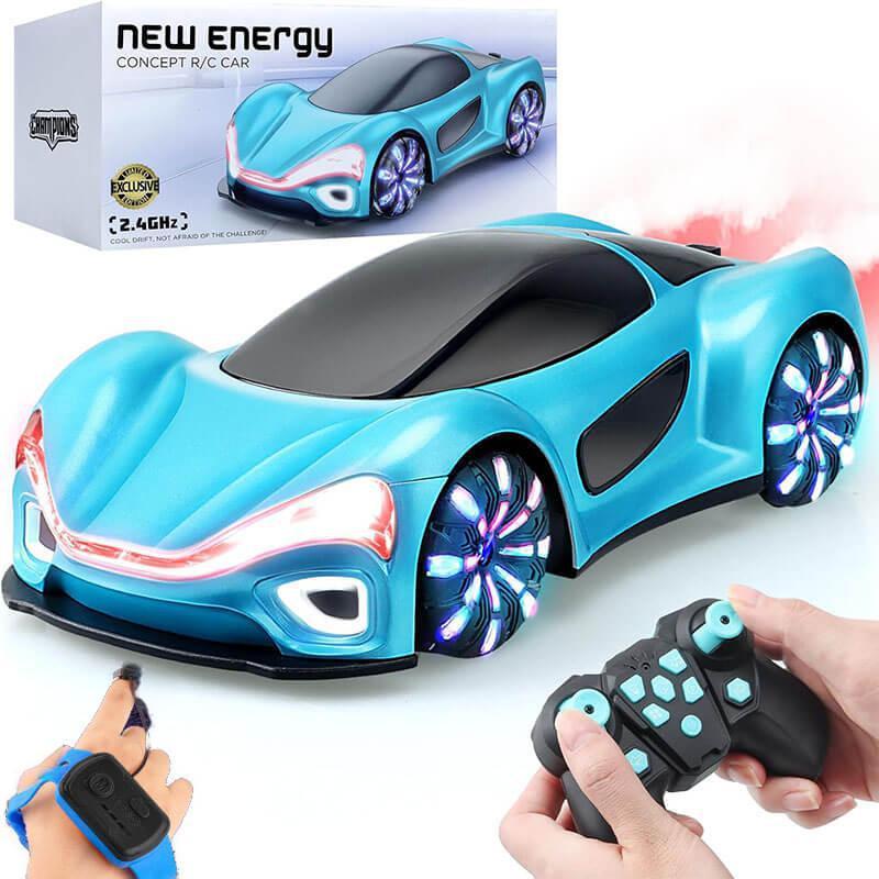 Remote Control Car 4WD Drift Racing Car Dual Remote Control with Light Spray - Image 2