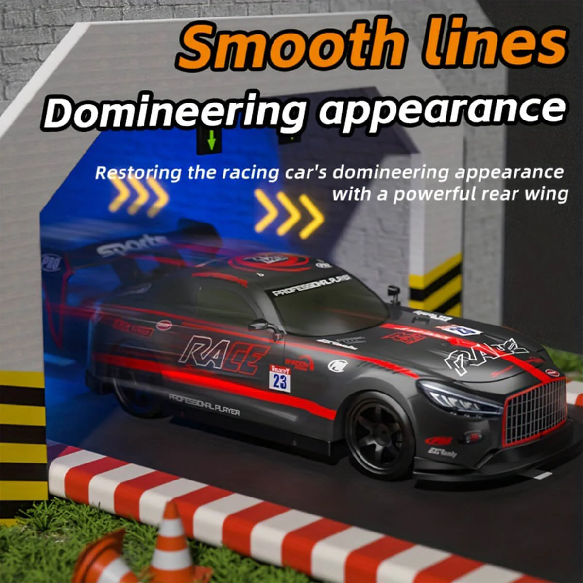 Remote Control Car RC Drift Car 4WD Electric Drift Racing Car with Light Music Spray for Kids - Image 9