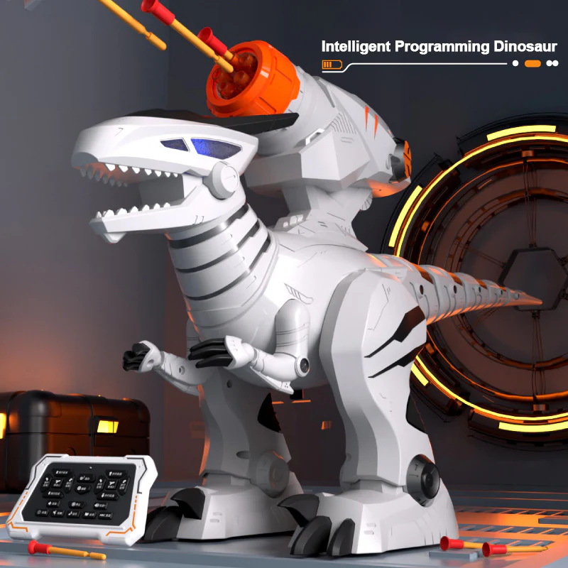 Remote Control Dinosaur Intelligent Programming T-Rex Launch Soft Bullet Interactive Toys - Image 2