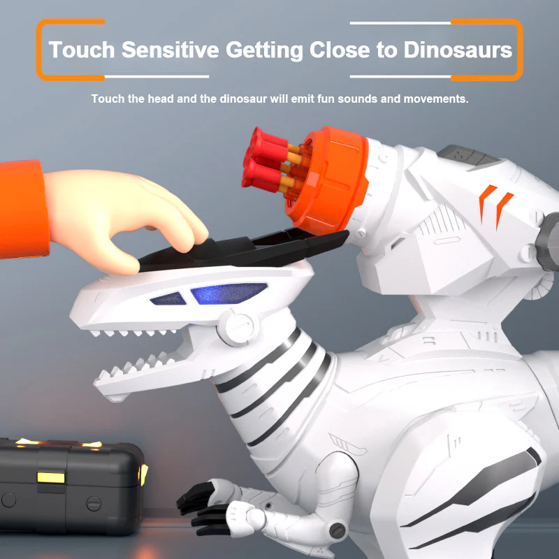 Remote Control Dinosaur Intelligent Programming T-Rex Launch Soft Bullet Interactive Toys - Image 3