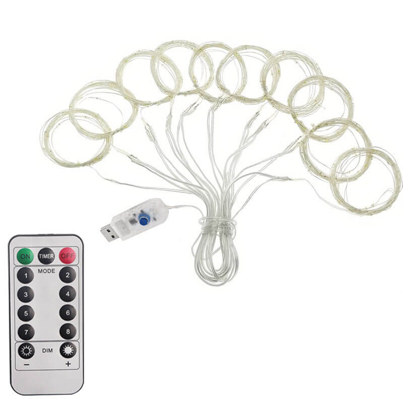 Remote LED String Lights 8 Fun Modes Indoor Outdoor Warm White USB Fairy Lights - Image 5