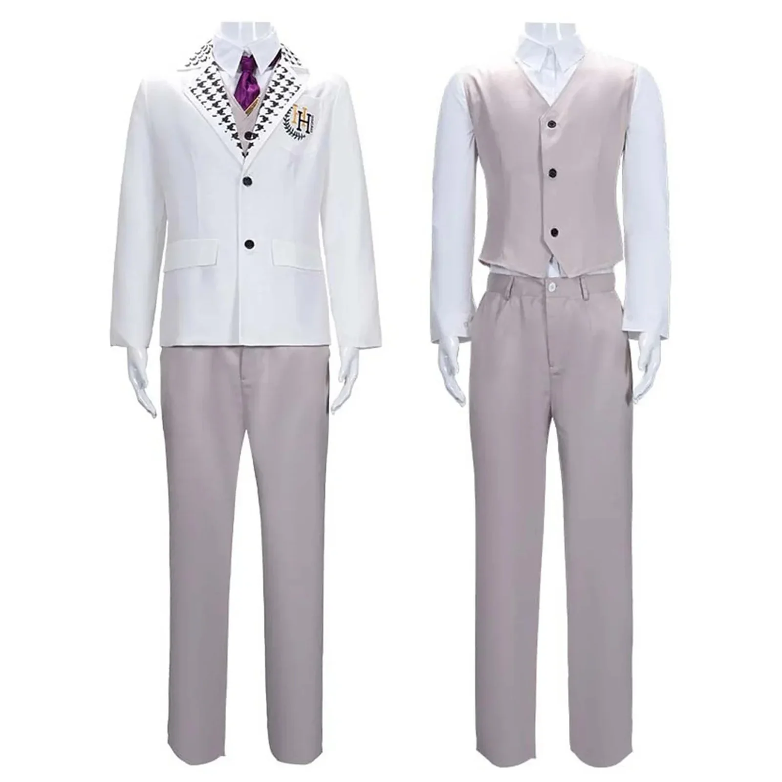 Reo Mikage School Uniform Halloween Cosplay Costume Adult Men Women White Suit - Image 2