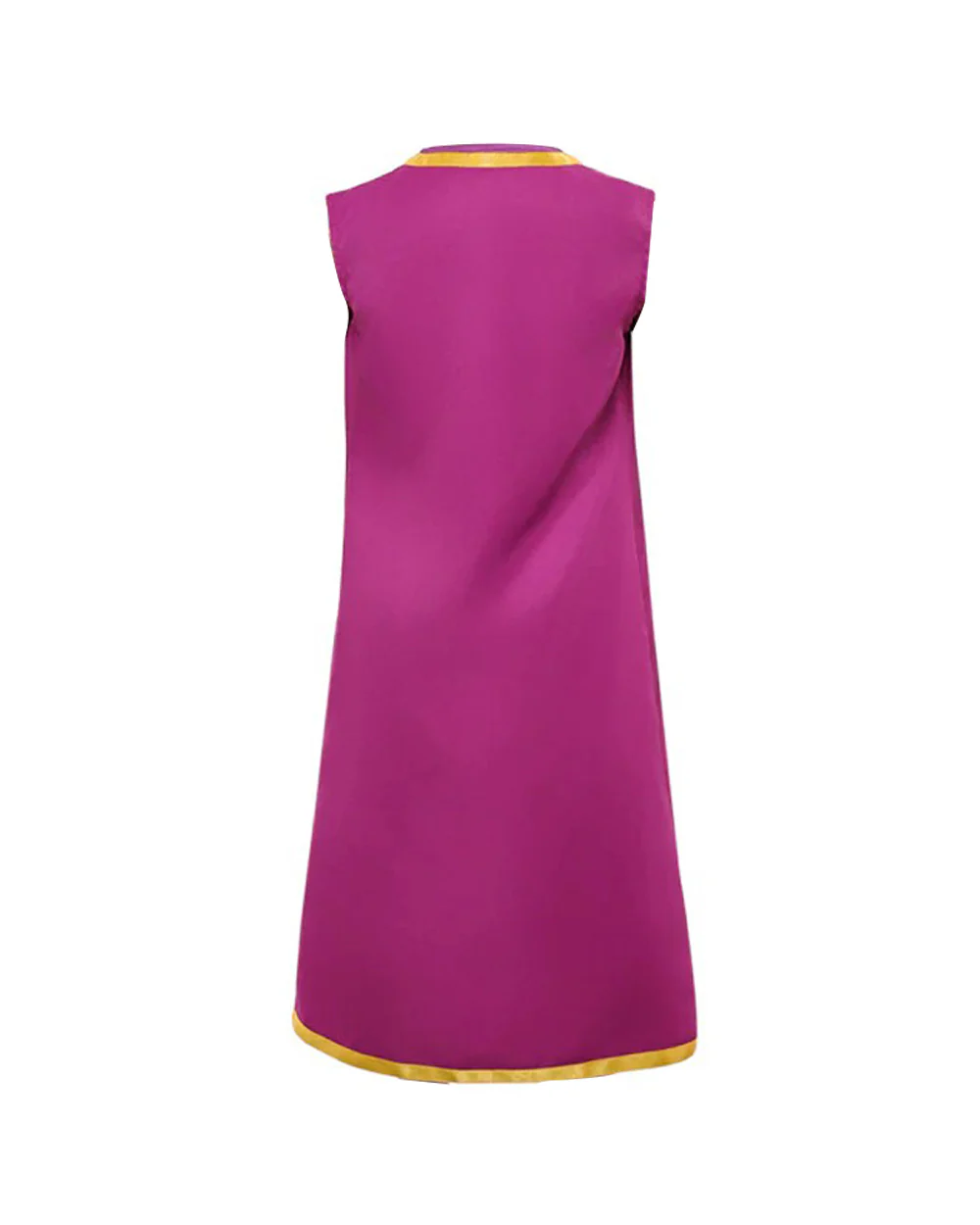 Royal Marshroom Costume Purple Gold-Trimmed Long Waistcoat Vest and Skirt Suit for Group Cosplay - Image 5