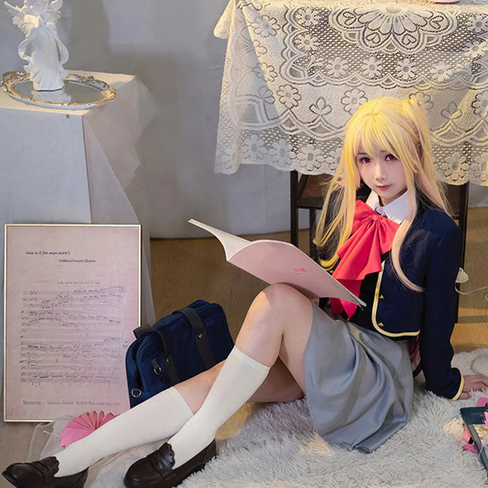 Ruby Hoshion Cosplay Costume Oshi no Ko Outfit Ruby Uniform Fancy Dress Full Set for Teens Adults - Image 8