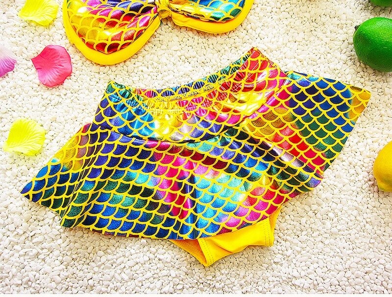Ruffle Brief Bottom Bikini Baby Girl Cute Swimsuit Beachwear - Image 4