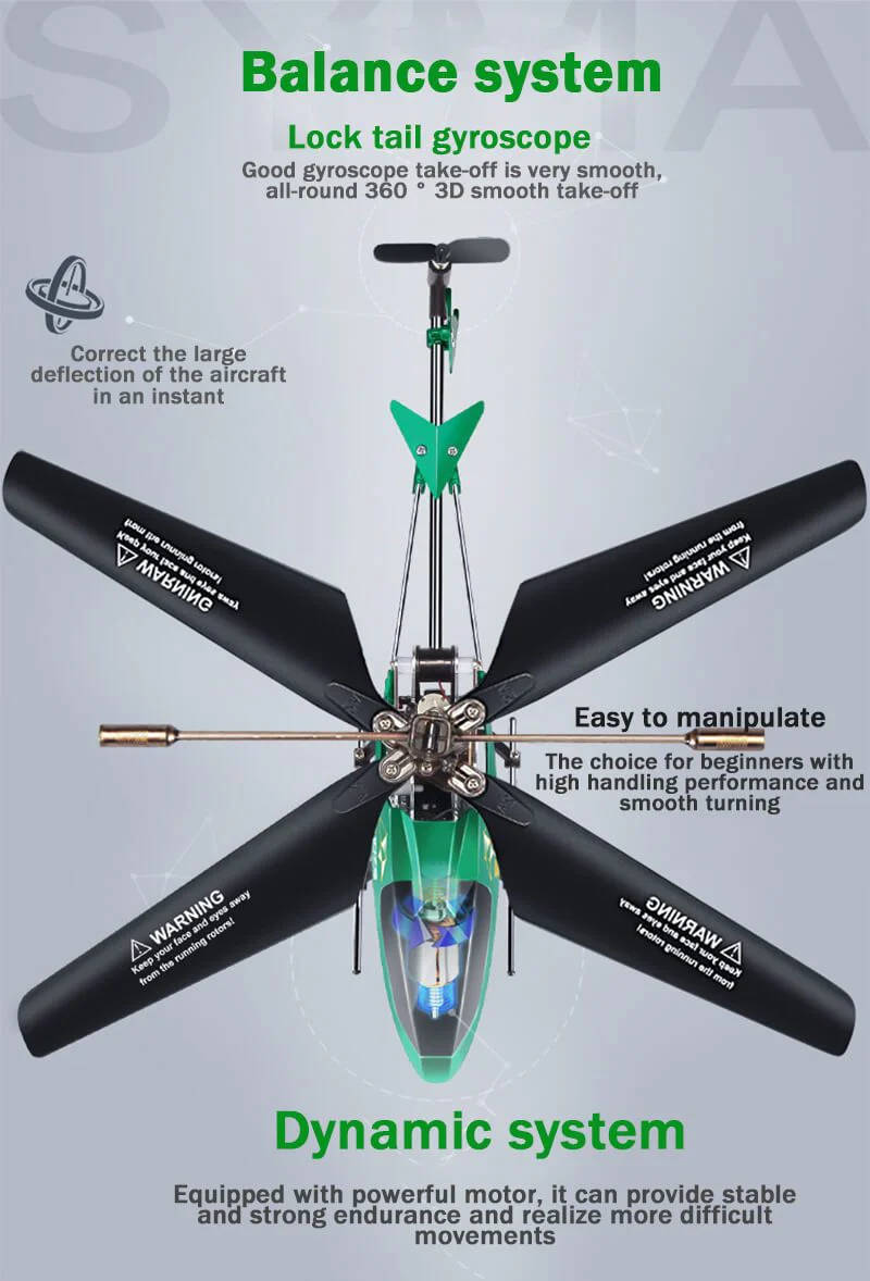 S107E Remote Control Helicopter 2.4GHz Gyro Altitude Hold Airplane RC Anti-Fall Plane - Image 3