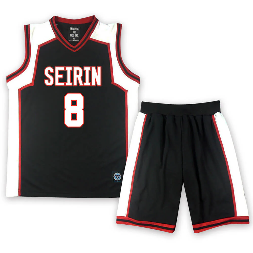 SEIRIN High School Black Jersey No. 10 11 4 5 6 7 8 9 Kuroko's Basketball Cosplay Basketball Uniform - Image 11