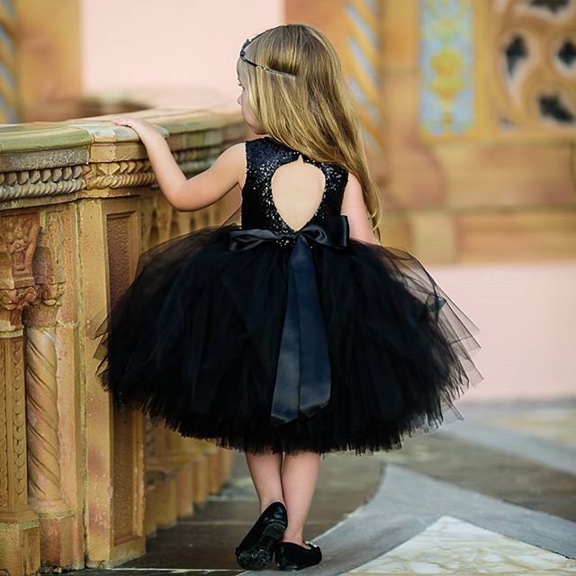 Toddler/ Baby Girls Bling Bling Sequin Tulle Flower Girl Dress Wedding Prom Birthday Party Dress - Image 4