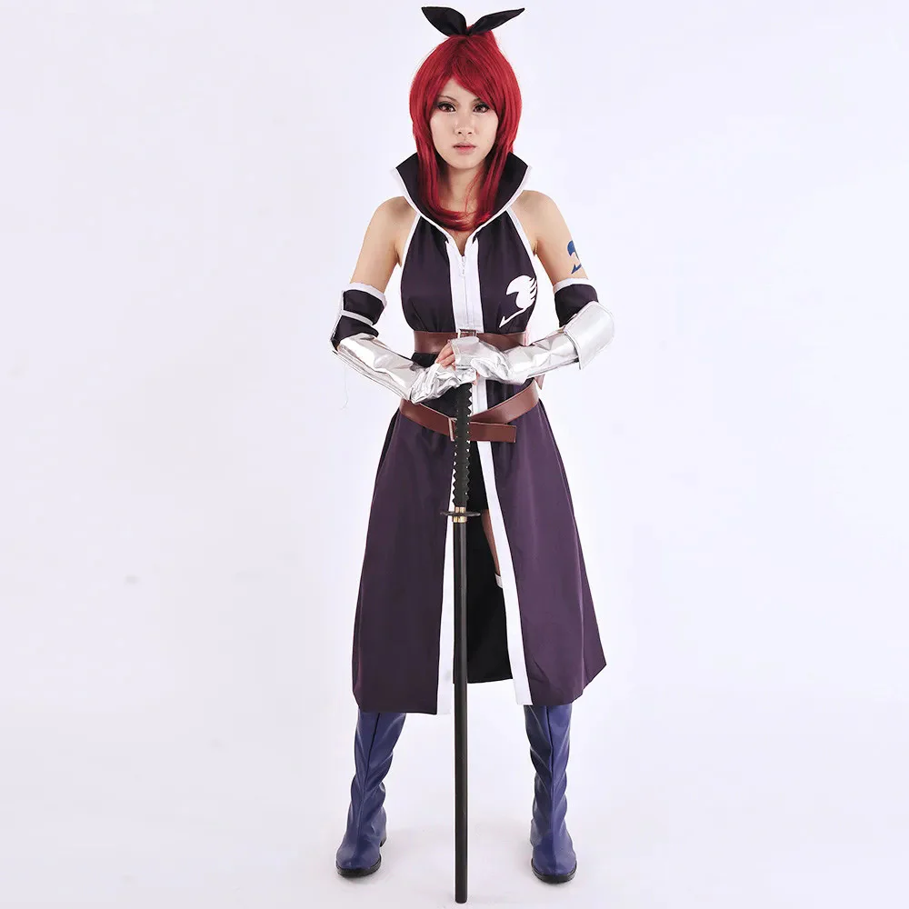 Sexy Bunny Purple Dress with Headband The Strongest Female Mage Costume - Image 3