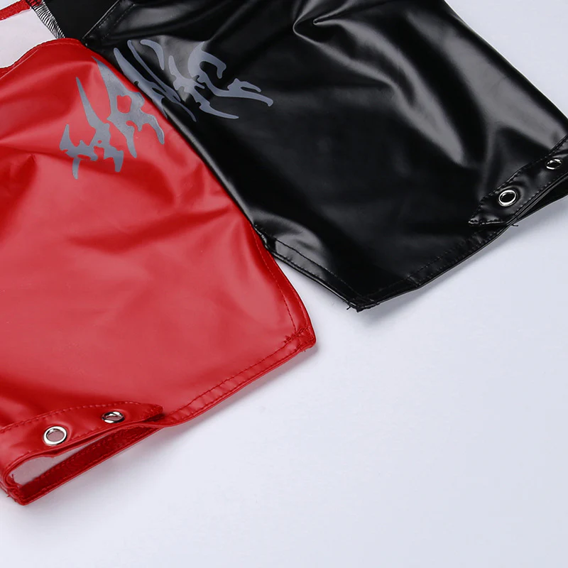 Sexy Harley Outfit Women Red and Black Cosplay Dress Joker Harley Halloween Costume - Image 5