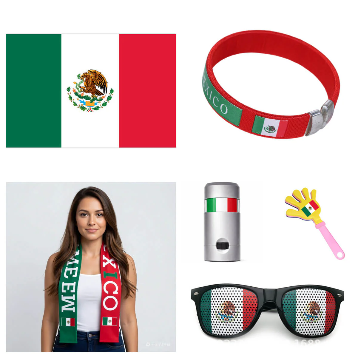 Soccer Fan Support Kit 2026 Football Game Accessories Set for Argentina Mexico Brail - Image 5