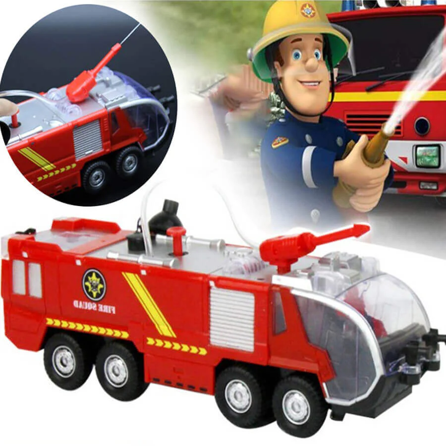 Spraying Car Fire Rescue Truck Engineering Car High Simulation Firefighter Toy For Kids - Image 5