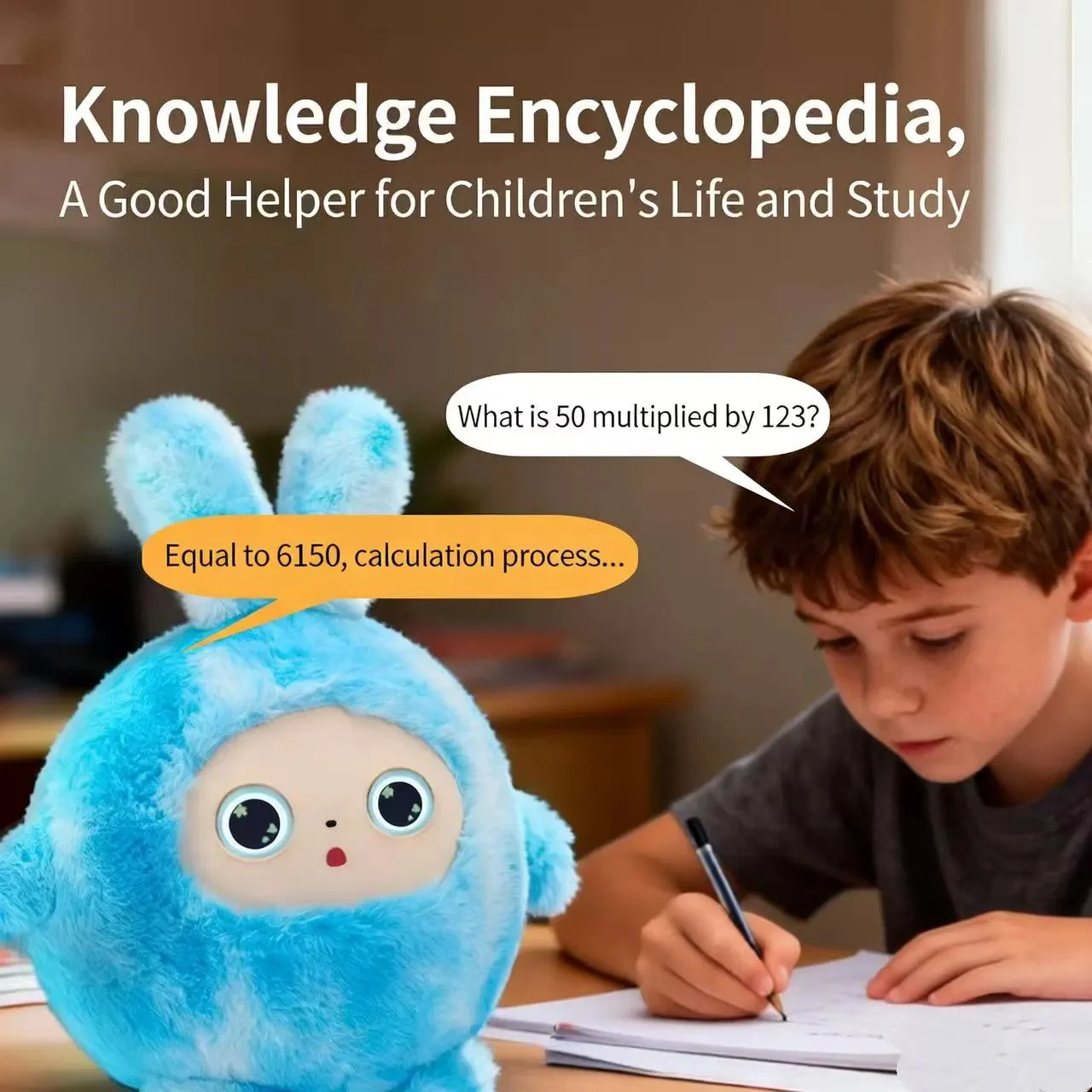 12'' Stuffed Animals AI Robot Smart Interactive Plush Toy with Voice Chat and Educational Learning Functions - Image 5