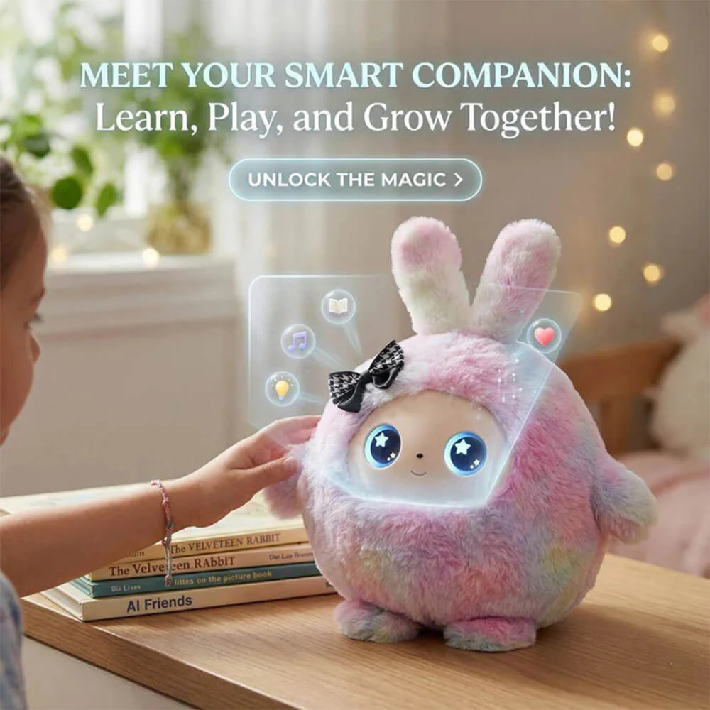 12'' Stuffed Animals AI Robot Smart Interactive Plush Toy with Voice Chat and Educational Learning Functions - Image 7