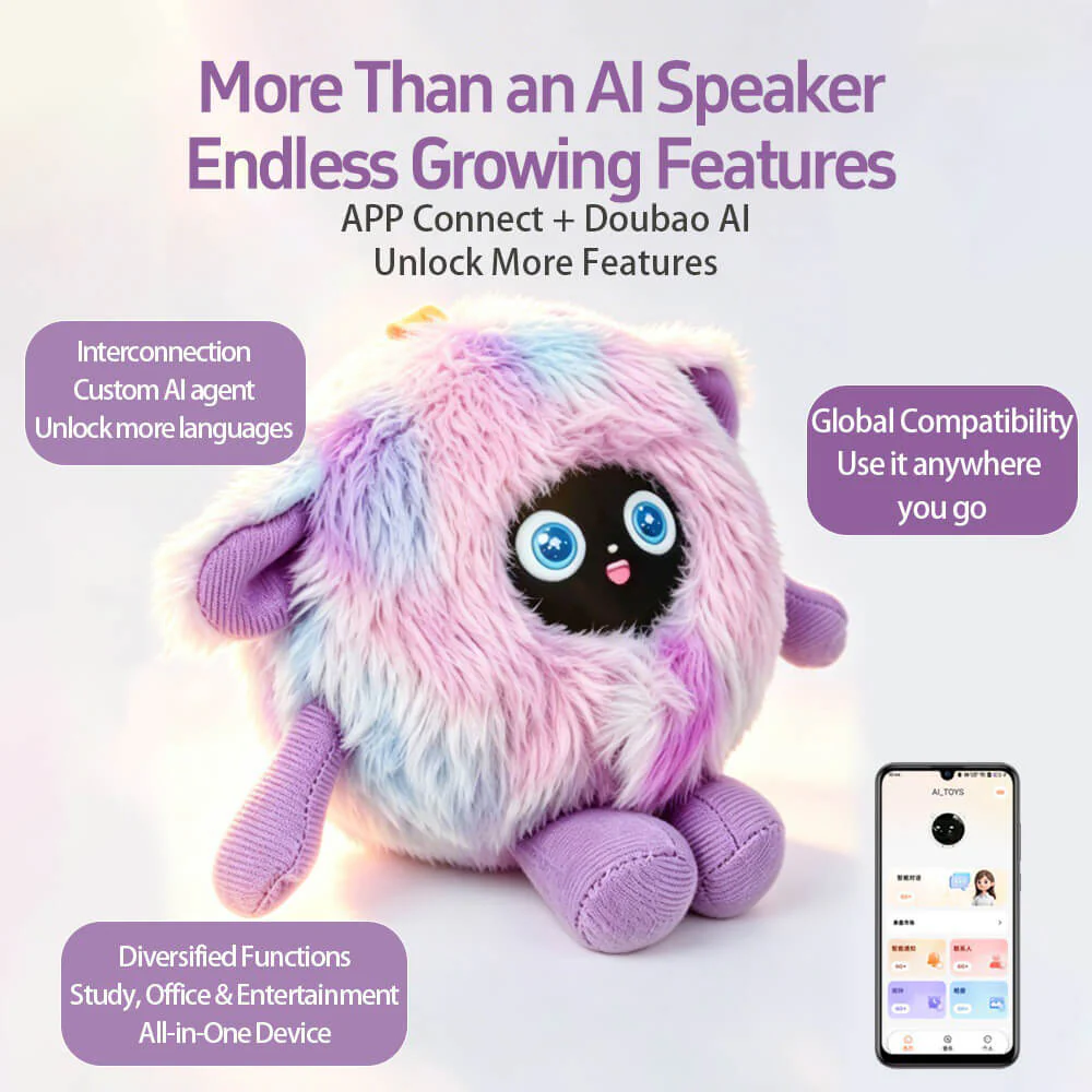 Stuffed Animals AI Smart Plush Keychain Multilingual Interactive Companion with Voice Chat - Image 2