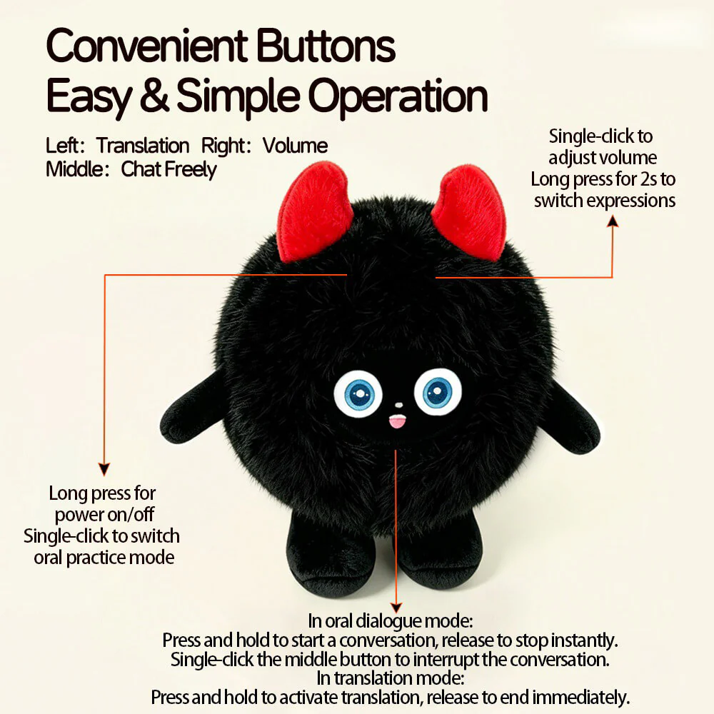 Stuffed Animals AI Smart Plush Keychain Multilingual Interactive Companion with Voice Chat - Image 5