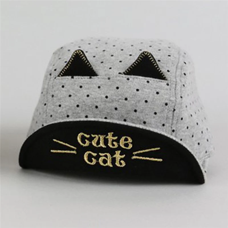 Summer Baby Boy Cute Baby Hats with Cat Ears Print Animal Baseball Sunhats Soft Caps - Image 14