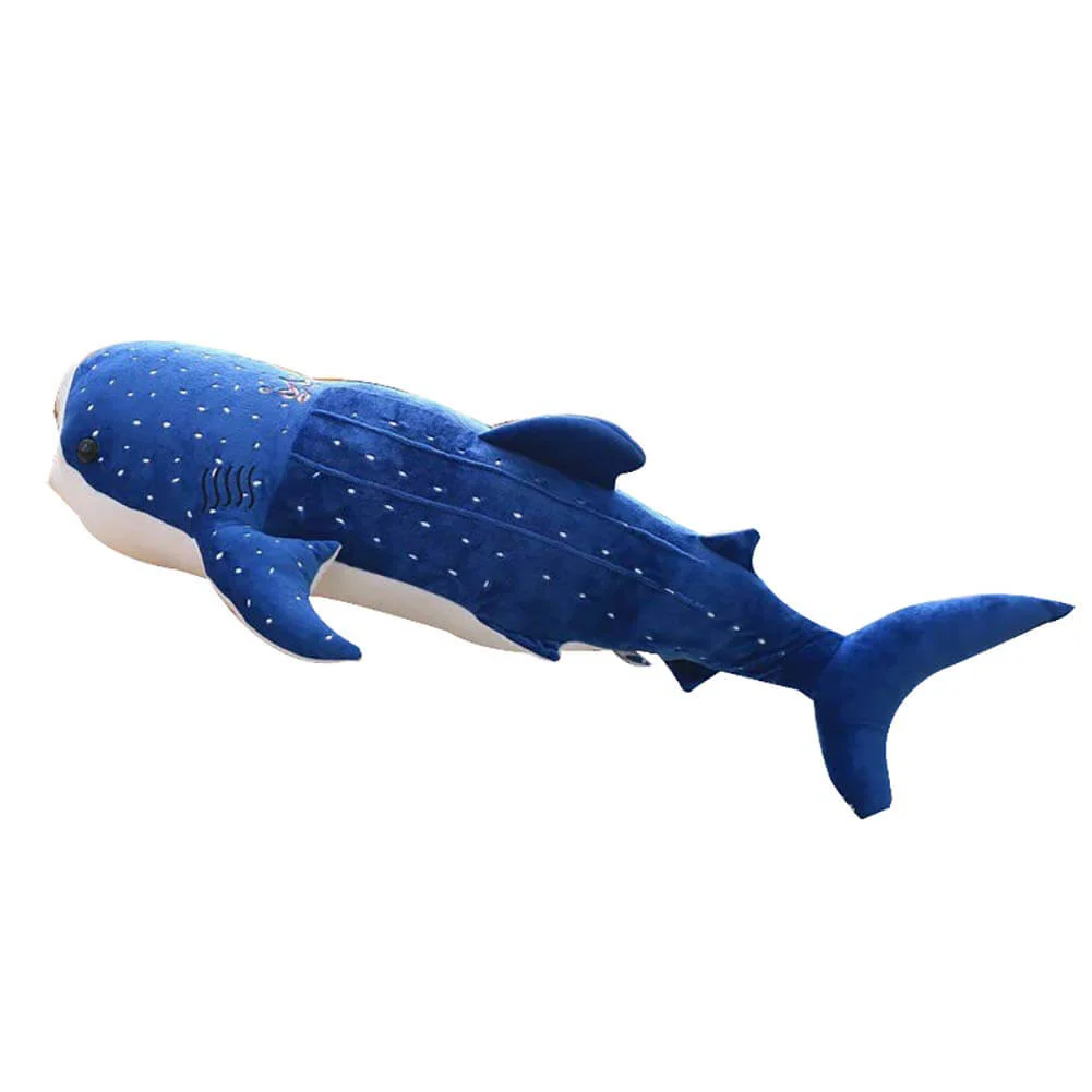 Super Large Blue Shark Plush Toys Stuffed Whale Animals Doll Lovely Children Baby Birthday Gift - Image 3