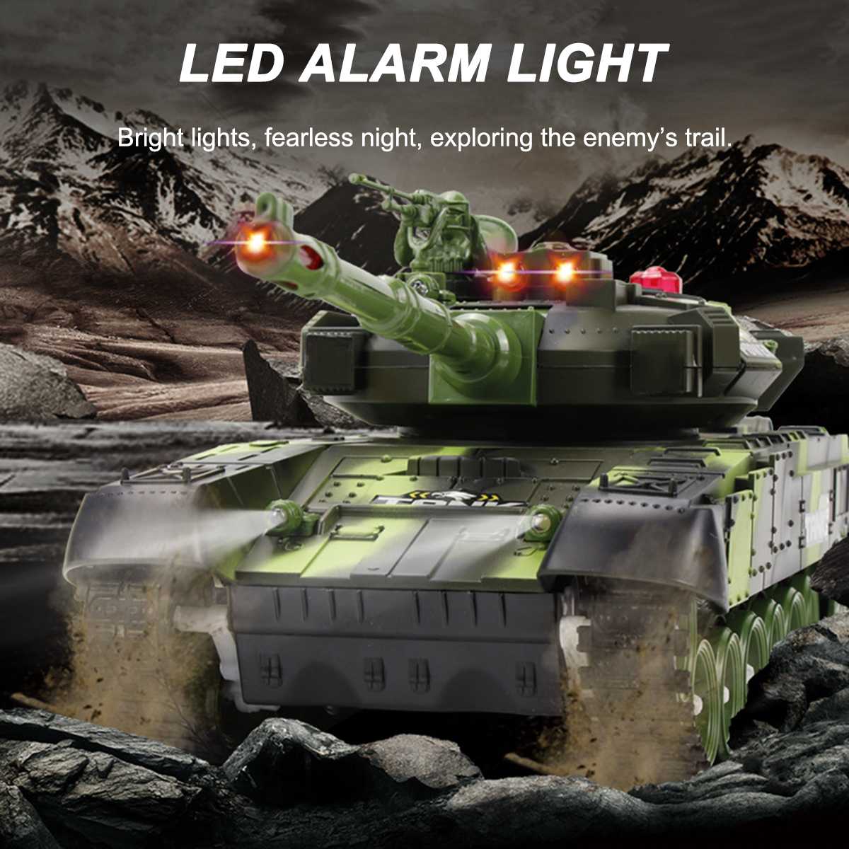 Kids RC Battle Tank Remote Control Army Tank Super Battle Launch Remote Tanks - Image 10