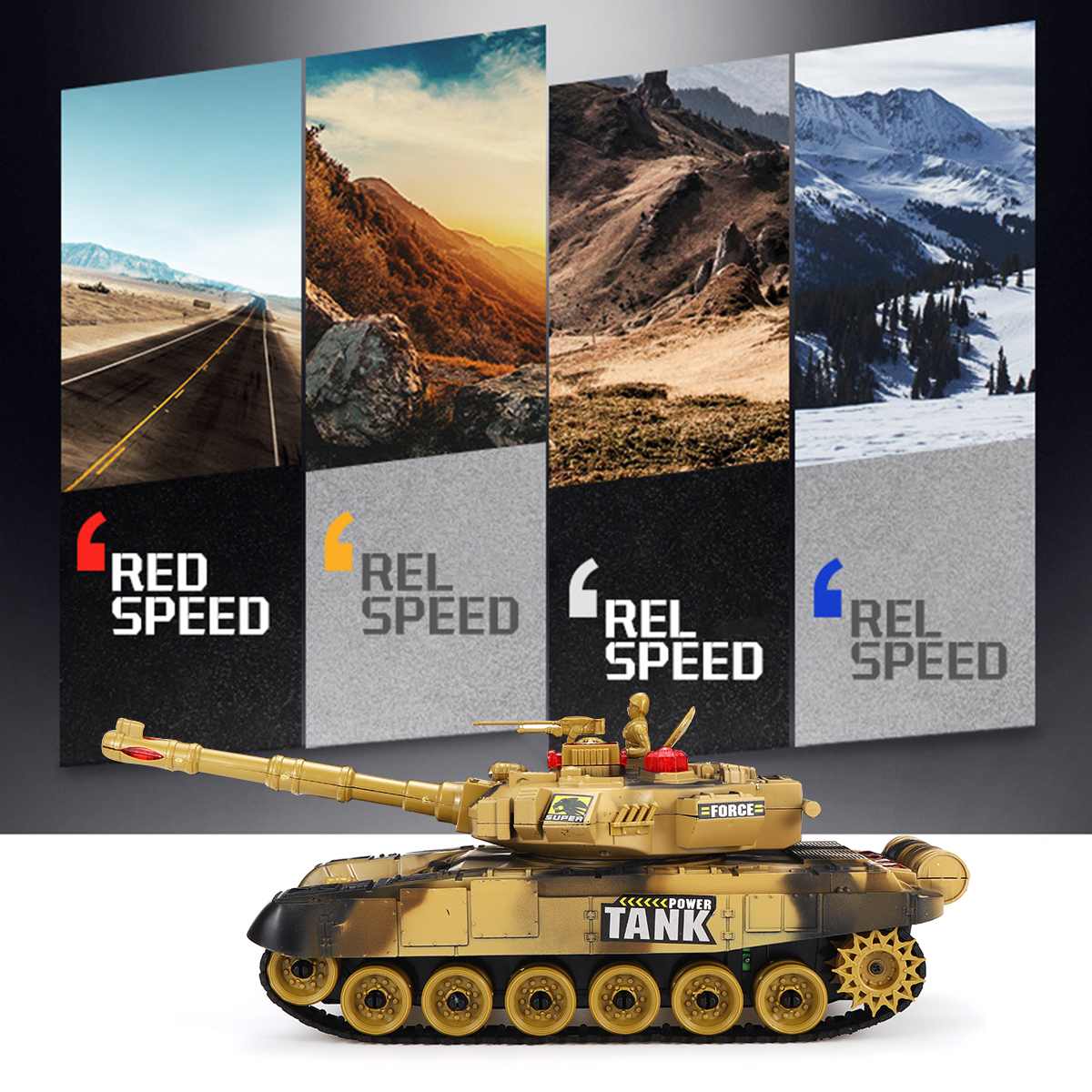Kids RC Battle Tank Remote Control Army Tank Super Battle Launch Remote Tanks - Image 3