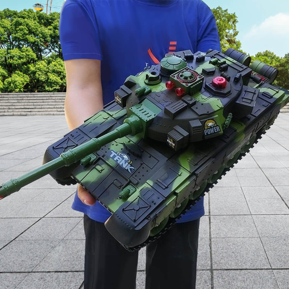 Kids RC Battle Tank Remote Control Army Tank Super Battle Launch Remote Tanks - Image 4