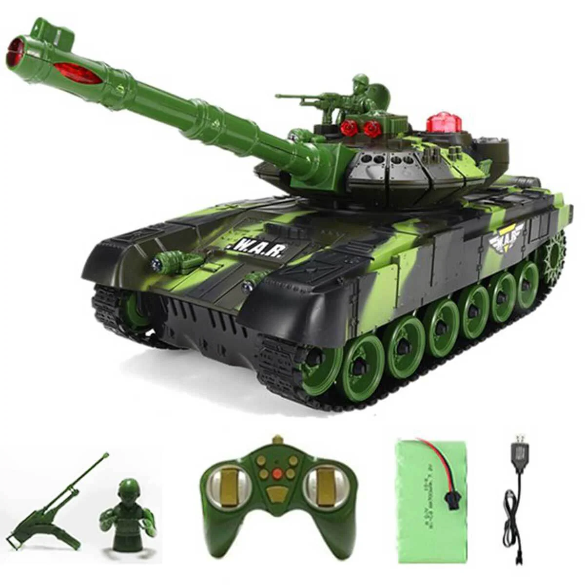 Kids RC Battle Tank Remote Control Army Tank Super Battle Launch Remote Tanks - Image 6