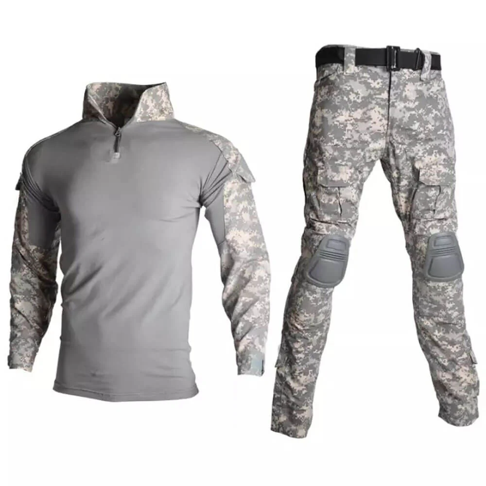 Tactical Combat Uniform Training Uniform Airsoft Paintball Camo Shirts and Pants - Image 13