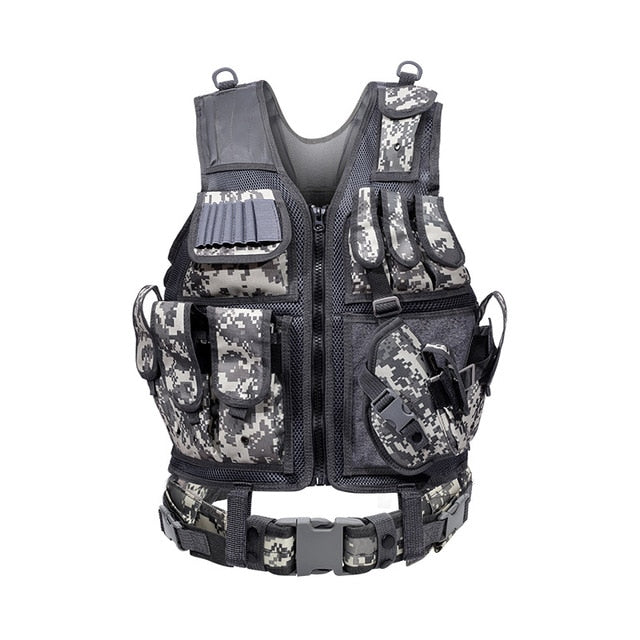 Tactical Vest Combat Armor Vests Mens Tactical Army Adjustable Armor Outdoor CS Training Vest Airsoft - Image 5