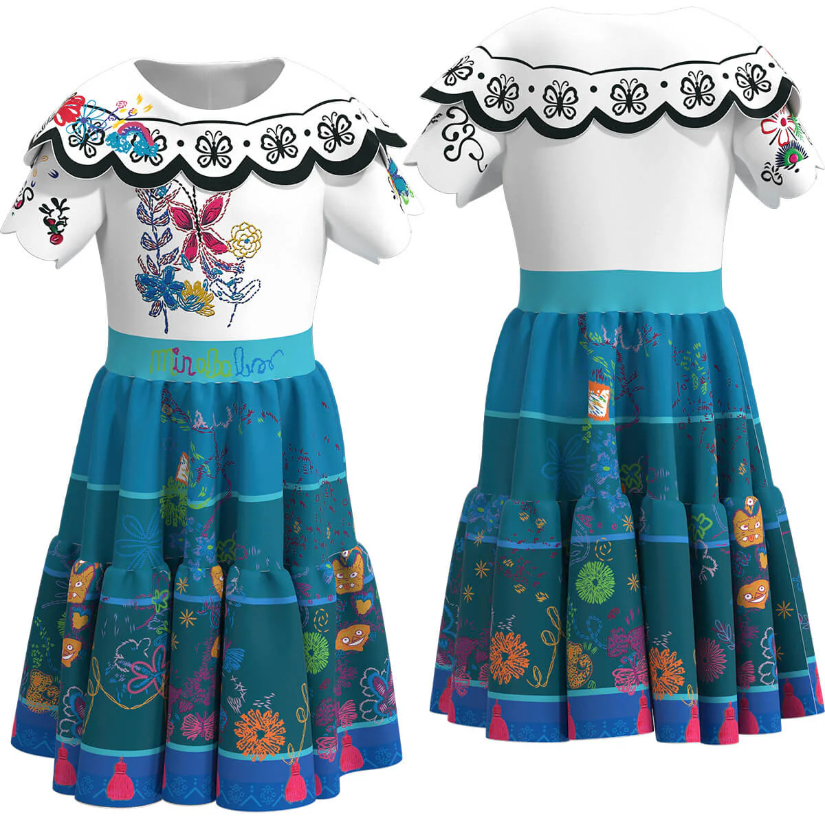 Madrigal Family Dresses Magical Princess Cosplay Dress Halloween Party Dress Up Costume - Image 2