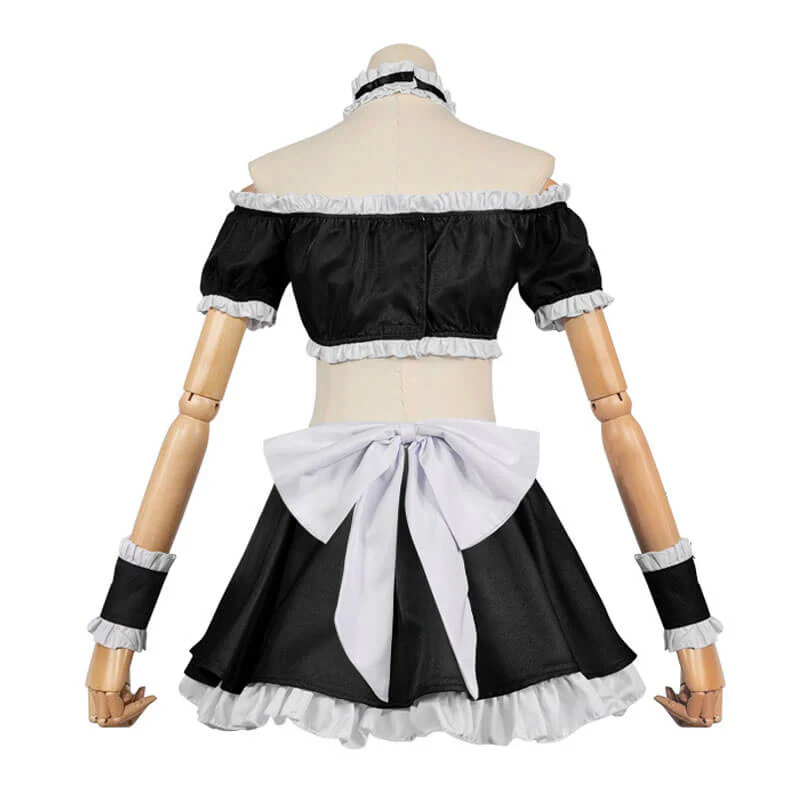 Teens Adult Honjou Nia Costume Date A Live Maid Dress Sister Halloween Suit with Accessories - Image 2