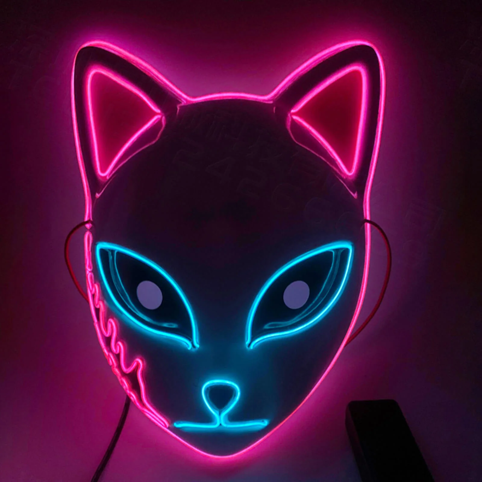 Tanjiro Sabito Mokomo Demon LED Mask Fashion Cosplay Mask Halloween Party Props - Image 9