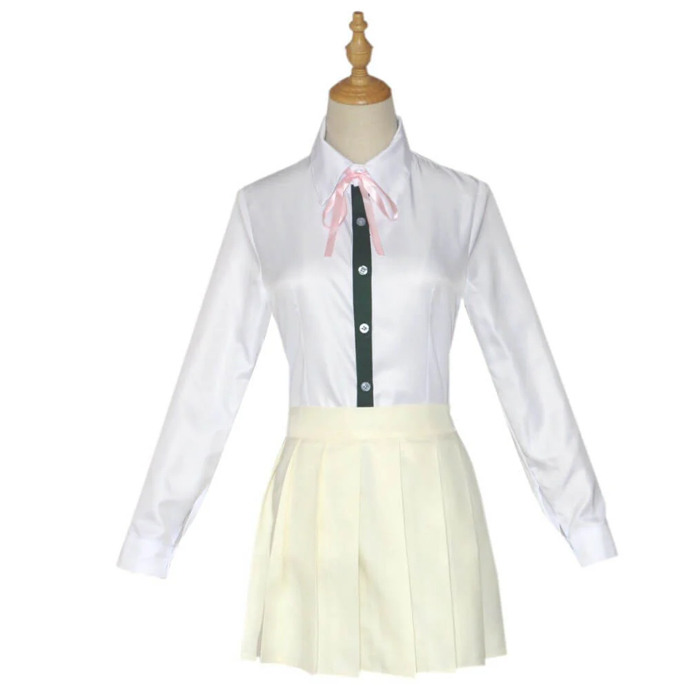 Teens Chiaki Nanami Cosplay Costume School Uniform Full Set for Women - Image 3