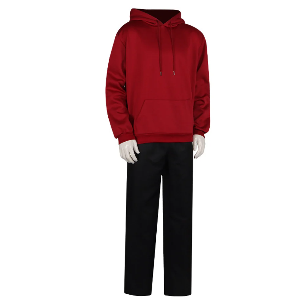 Sebastian Eugene Hansen Hoodie and Pants Young Brother Red Sweatshirt Cosplay Outfit - Image 2