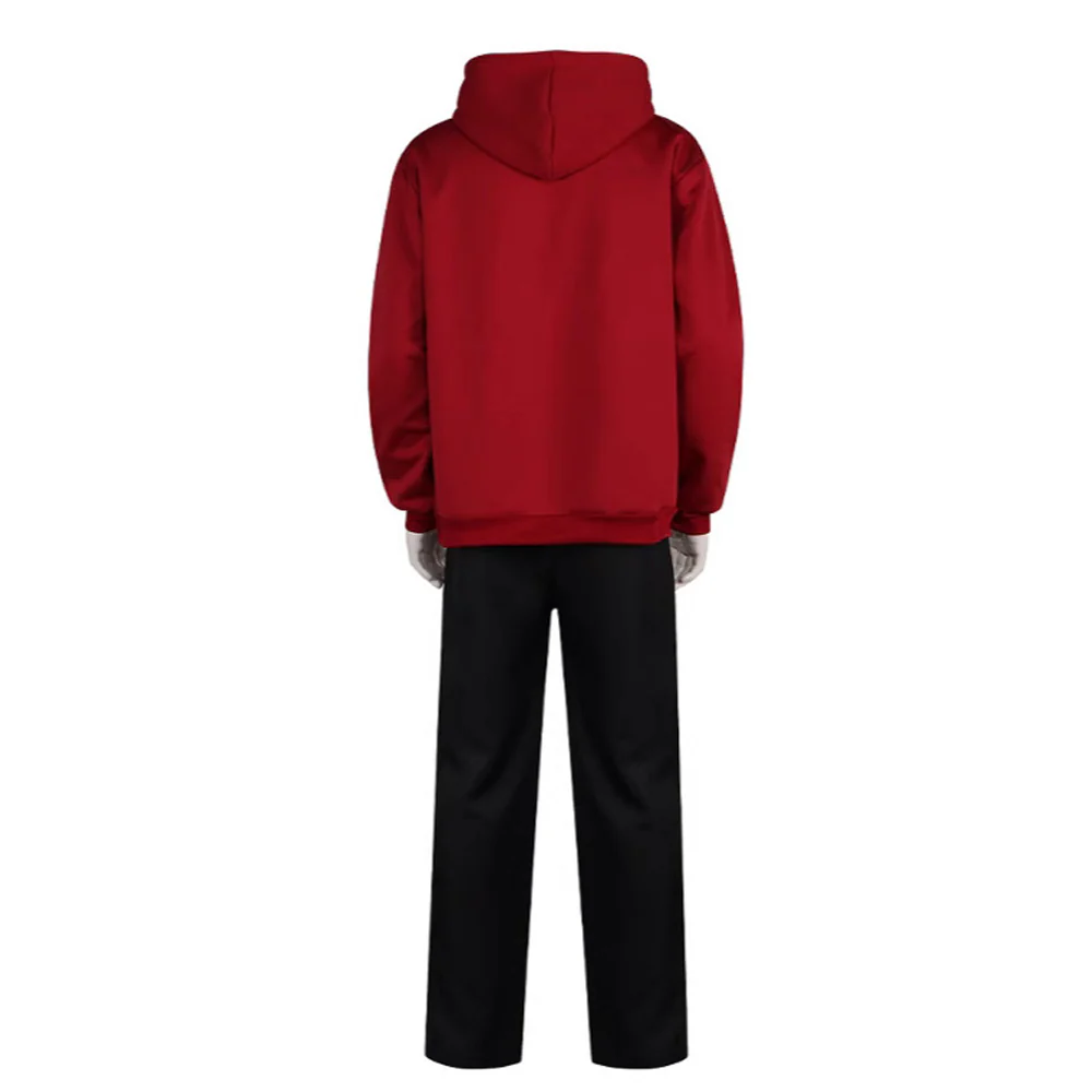 Sebastian Eugene Hansen Hoodie and Pants Young Brother Red Sweatshirt Cosplay Outfit - Image 4