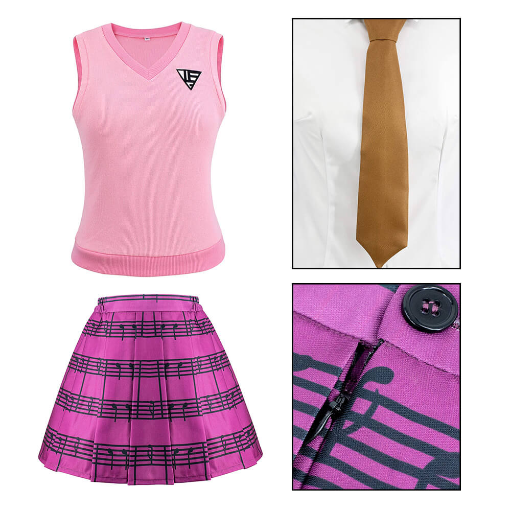 Teens Women Akamatsu Kaede Cosplay Costume High School Students Uniform Halloween Funny Outfit - Image 6