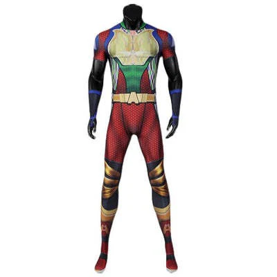 Boys A-train Costume Fastest Man in the World Jumpsuit Halloween Party Dress Up Outfit - Image 4