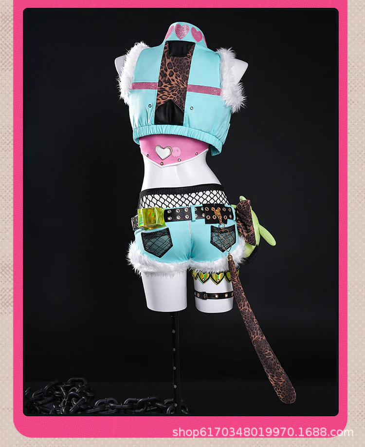 The Leader of Cunning Hares Cosplay Costume Women Sexy Dress-Up Outfit for Comic Show - Image 4