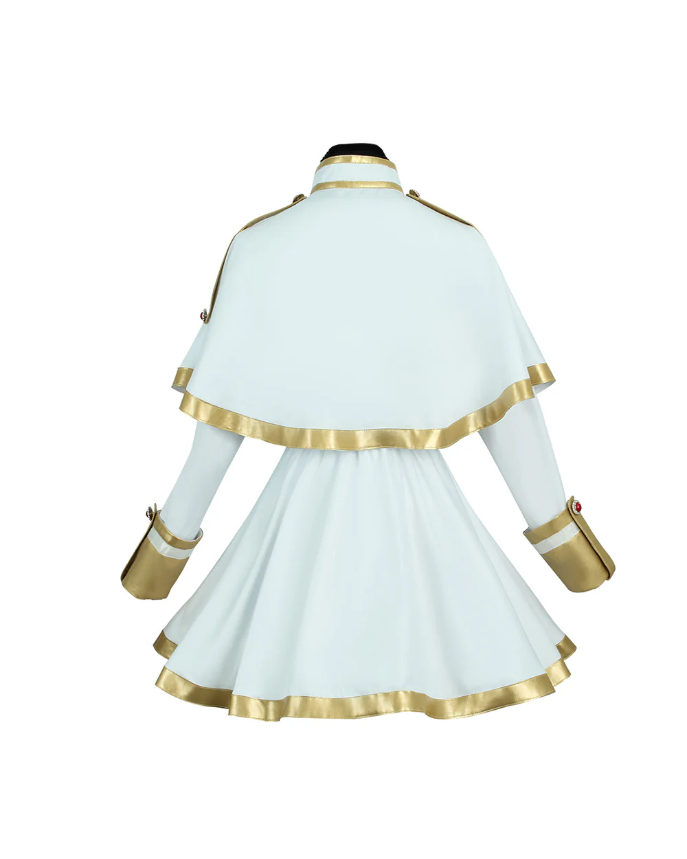 The Slayer Costume White-Haired Elf Ears Cape Mage Dress Complete Set with All Accessories - Image 5
