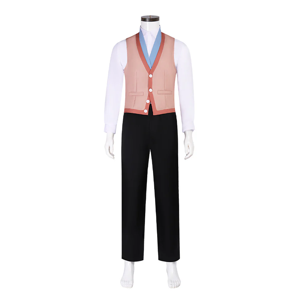 The Thief Costume Striped Tops Pants Shirt and Vest Full Set Classic Holiday Outfit - Image 5